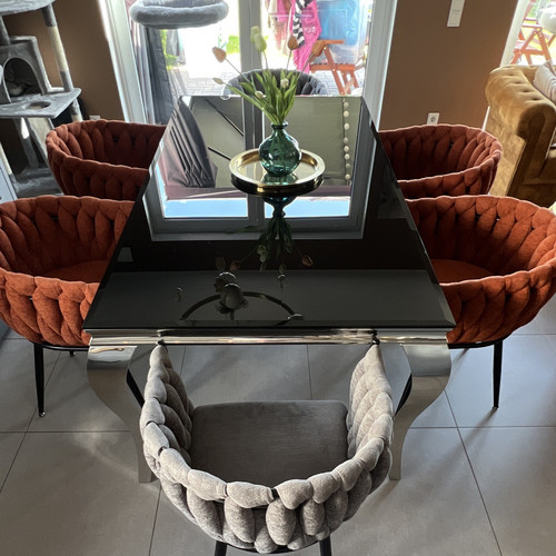 Esszimmer set mit - esszimmer-set, glasplatte