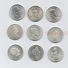 Österreich, 9 x 25 Schilling, Sammlung 2, Silber
