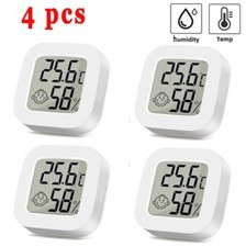 4x Digital Thermo-Hygrometer Thermometer Luftfeuchtigkeit Temperaturmessgerät