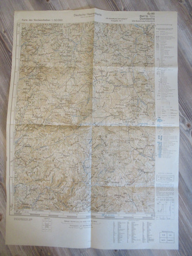 Original wehrmacht landkarte - wehrmacht,