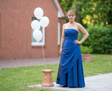 abendkleid blau 38/40