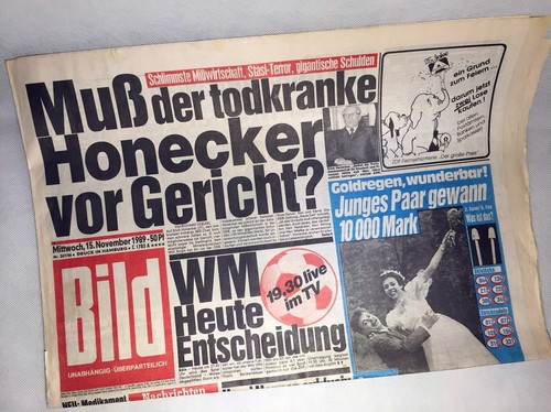 Bildzeitung vom 1989 - bildzeitung, *