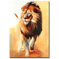 NOVAARTE Acryl Bild Gemälde Tiere Abstrakte Malerei Kunst Modern König ORIGINAL