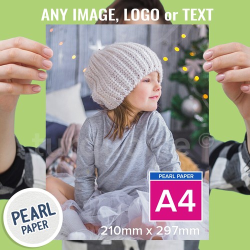 Perlenpapier personalisiert - a4,