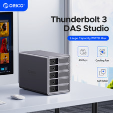 ORICO 5 Bay Daisy Chain 3,5 HDD Festplattengehäuse HDD Dockingstation 80TB  DE