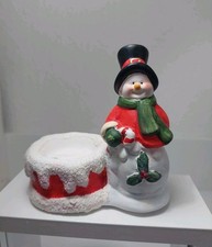Teelichthalter Schneemann