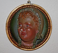 Antikes Wandrelief Gips Stuck Wandmaske Wandkopf Relief historisch Kopf Maske