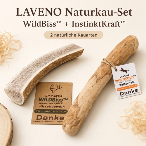 Laveno naturkau set - hund, |