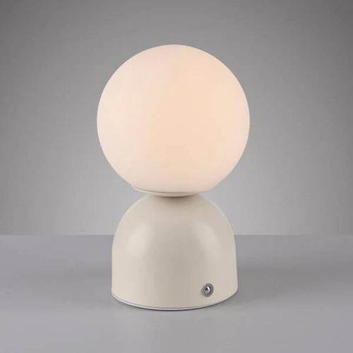 Led tischleuchte rudi - led-tischleuchte, beige