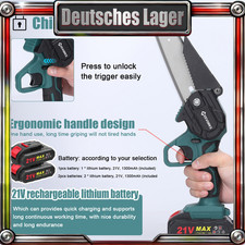 21V Akku-Kettensäge 6 Zoll -