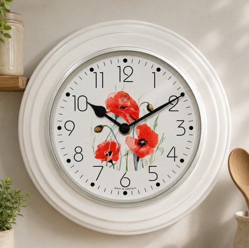 Küchenuhr klatschmohn - küchenuhr,