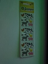 Sandylion Stickerstreifen : Stoff : Bauernhoftiere- OVP