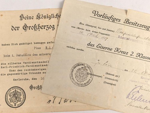 Baden verleihungsurkunden - baden,,