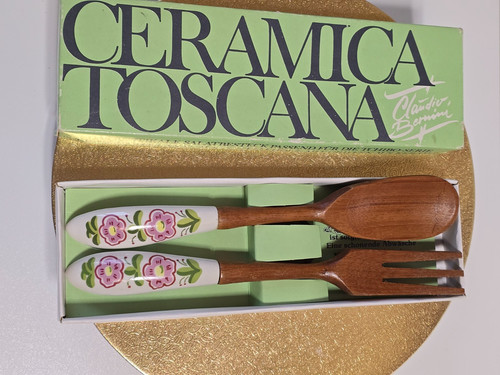 Salatbesteck ceramica toscana - ceramica,