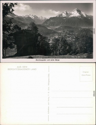 Ansichtskarte berchtesgaden - ansichtskarte,