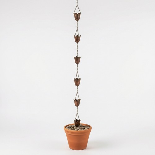 Regenkette mit tulpenbechern - mit,
