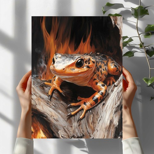 Feuersalamander premium poster - feuersalamander,