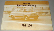 Betriebsanleitung Fiat 126 Bambino Bedienungsanleitung in Deutsch Buch 06/1981!