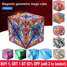 Neu 3D Magic Cube Shashibo Shape Shifting Box Anti Stress Hand Flip Puzzle Toy