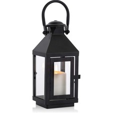 Dekorative Laterne Schwarz
