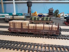 Märklin H0 Rungenwagen mit Ladegut 4694 DB Airbrush gealtert 