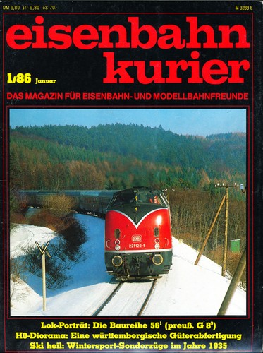 Eisenbahn kurier 1986 - eisenbahn, 1/1986