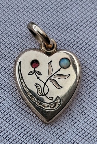 Jugendstil herz anhänger - herz,