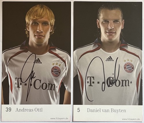 2x autogrammkarten fc - autogrammkarten,