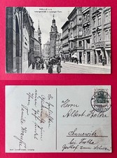 AK HALLE Saale 1912 Blick in