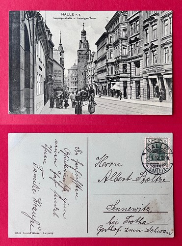 Halle saale 1912 blick - halle,