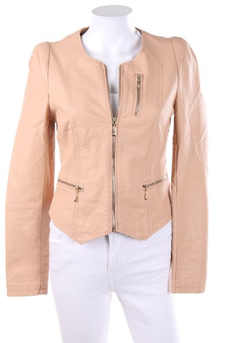 Zebra faux leather jacket - leather,