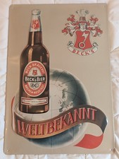 Beck’s Bier Blechschild – Geprägt – Kultige Werbung für echte Bierfans!