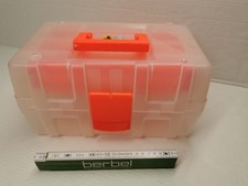 ALLIT Kleinteile Koffer Aufbewahrungskoffer Mc Plus Clear Rot Neon leuchtend