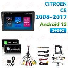 Apple CarPlay Autoradio GPS Navi BT 2+64G für Citroen C5 2008-2017 Android 13 