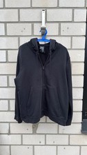 Adidas Kapuzenjacke Damen Größe 2 XL oder 50-52 schwarz mit weißem Logo am Arm
