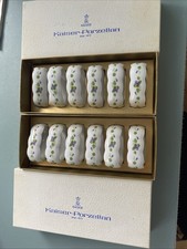 Sammler Figur Porzellan Serviettenringe 12 Stück 2,5 x 5,7 cm Top Zustand Keiser