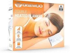 Daewoo 85W Heizdecke 3 Stufen Beheizt Unterbett Winter Wärmend - Doppelbett