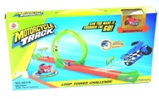 1 x  Rennbahn mit  Motorrad