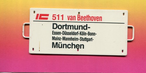 Zuglaufschild 511 van - -,