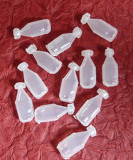 Bastel Set Plastikfläschchen +Verschluss Miniflaschen 12 St. Zubehör DIY Basteln