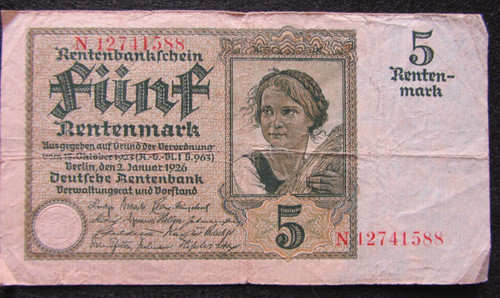 Deutsches reich rentenmark - deutsches,