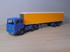 MB LP 2223 Kühl-Koffer-Sattelzug , orange/blau, Umbau auf Wikingbasis