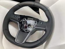 Lenkrad Tesla Model 3 Neu Bezogen + Lenkradheizung Leder Schwarz Ohne Airbag