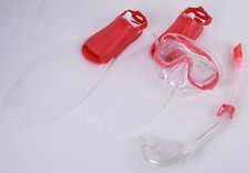 Speedo Accessoires Glide Junior Scuba Taucher Set Pink/Weiß 31-33