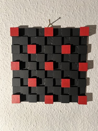 Wandskulptur wandbild blocks - wandskulptur,