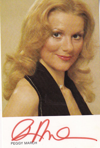 Autogramm peggy march - -,