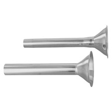 Zwei f��r Gr??en von Edelstahl Wurstf��llrohren f��r Fleischwolf