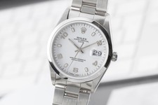Rolex Date 34 White Dial Stahl