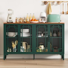 Wood top sideboard buffet - wood,