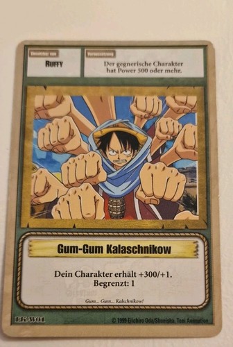 One piece karte w01 gum - piece, gum-gum
